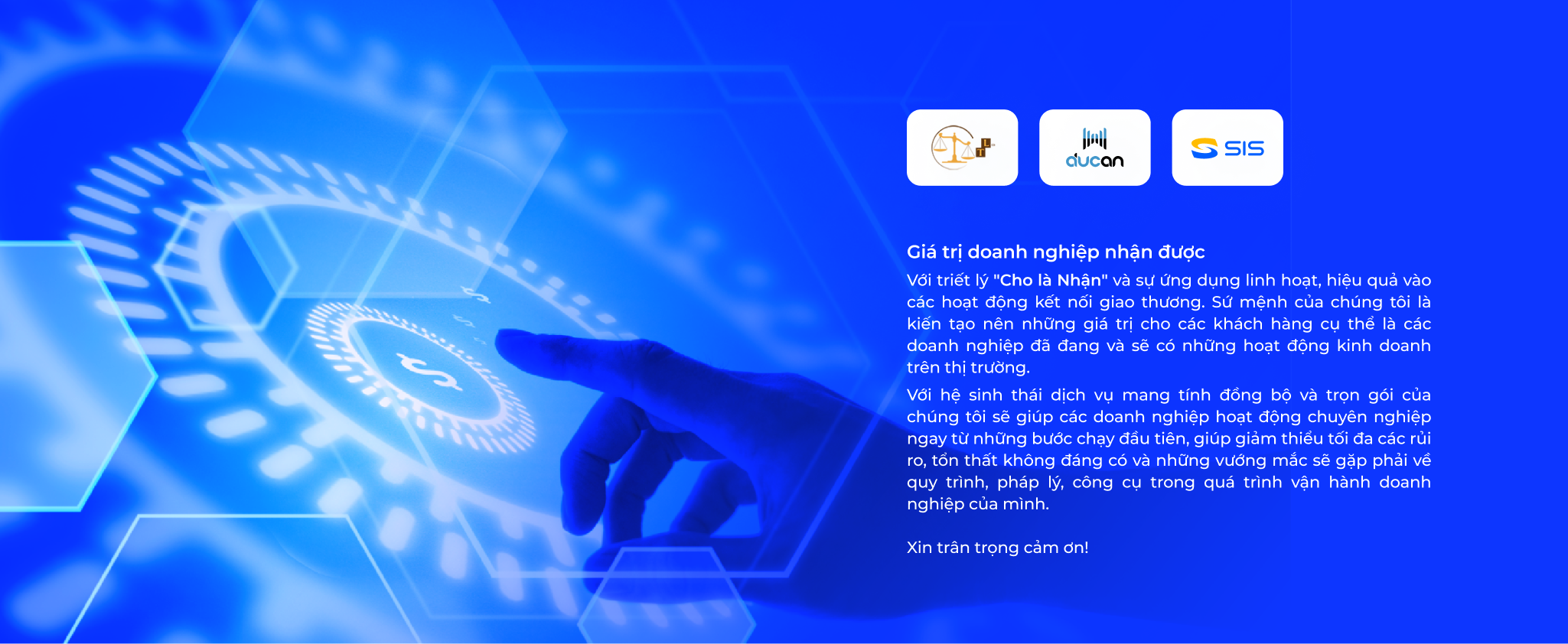 Giá trị doanh nghiệp nhận được